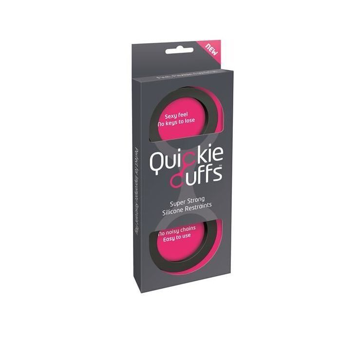 Quickie Cuffs Medium Handcuffs | Bondage Silicone Flexible Wrists Restraints